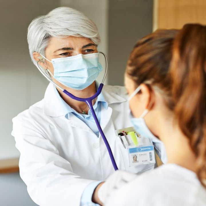 Woman visiting a doctor